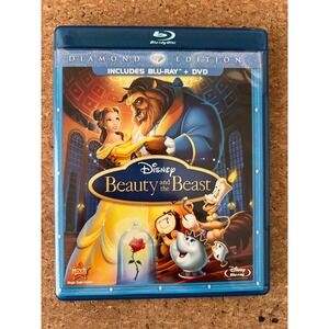 Disney Beauty and the Beast Blu-ray DVD Diamond Edition 3-Disc Set Excellent